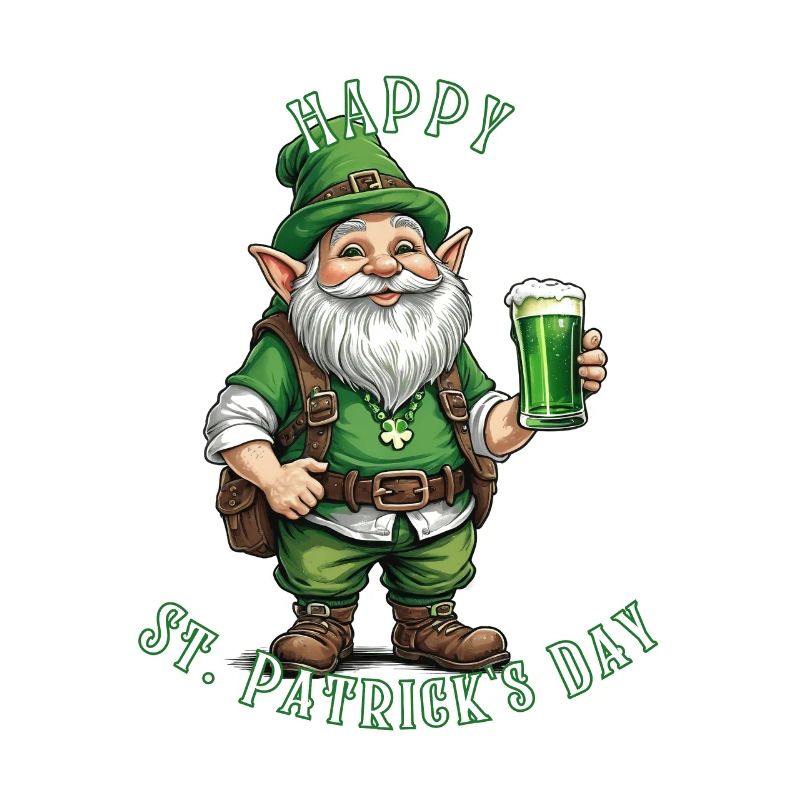 Leprechaun de la Saint-Patrick I Bière verte I