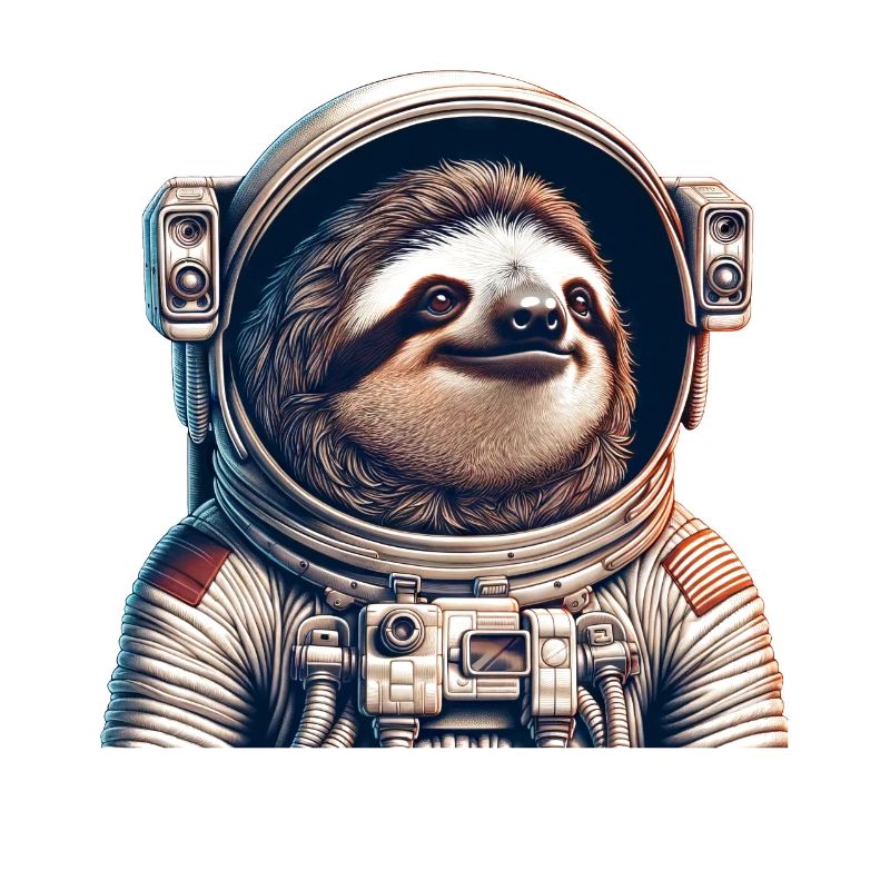 Pensive Sloth Astronaut