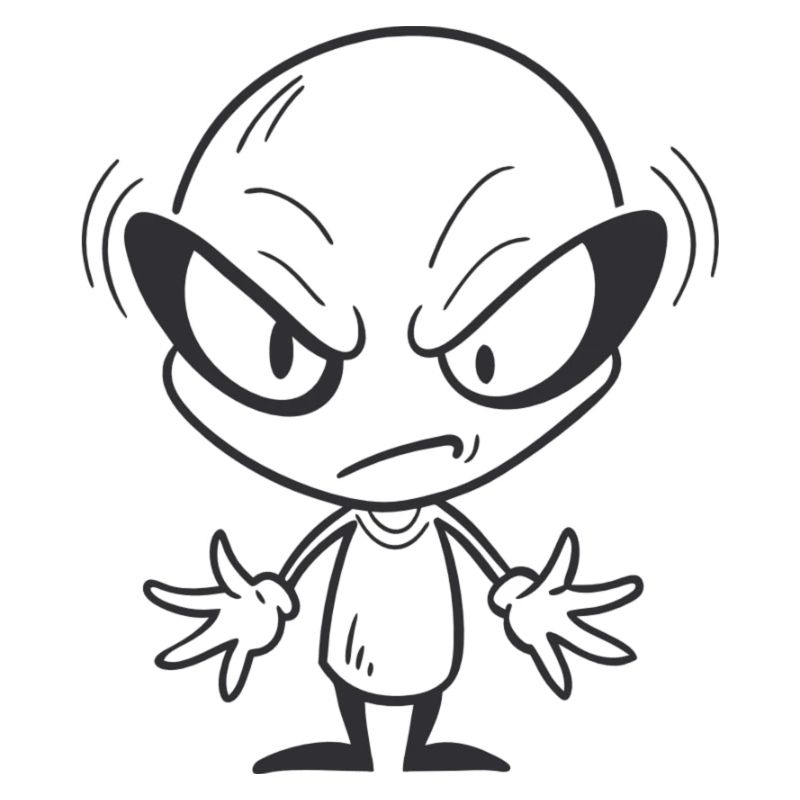 Grumpy Alien
