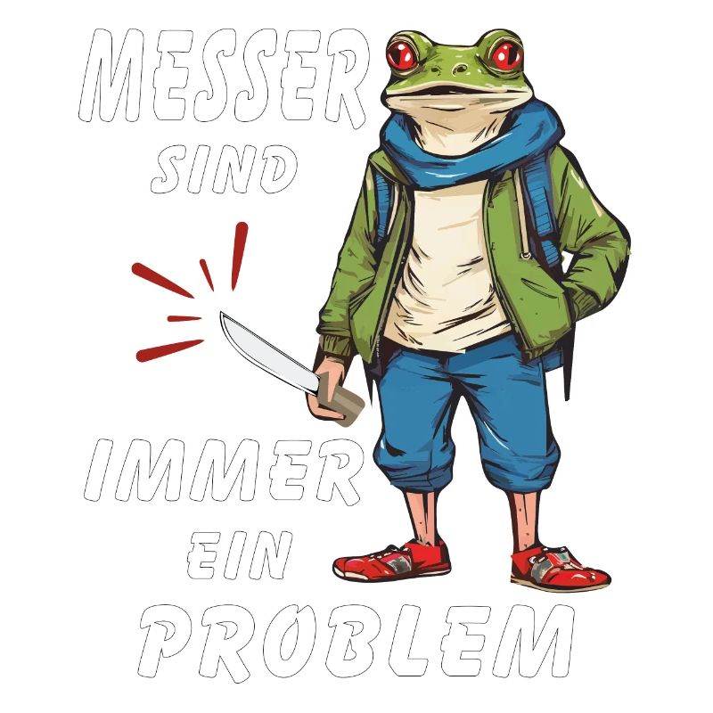 FROSCH MESSER SIND IMMER EIN PROBLEM