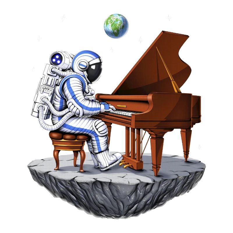 Astronaute de l’espace Pianiste