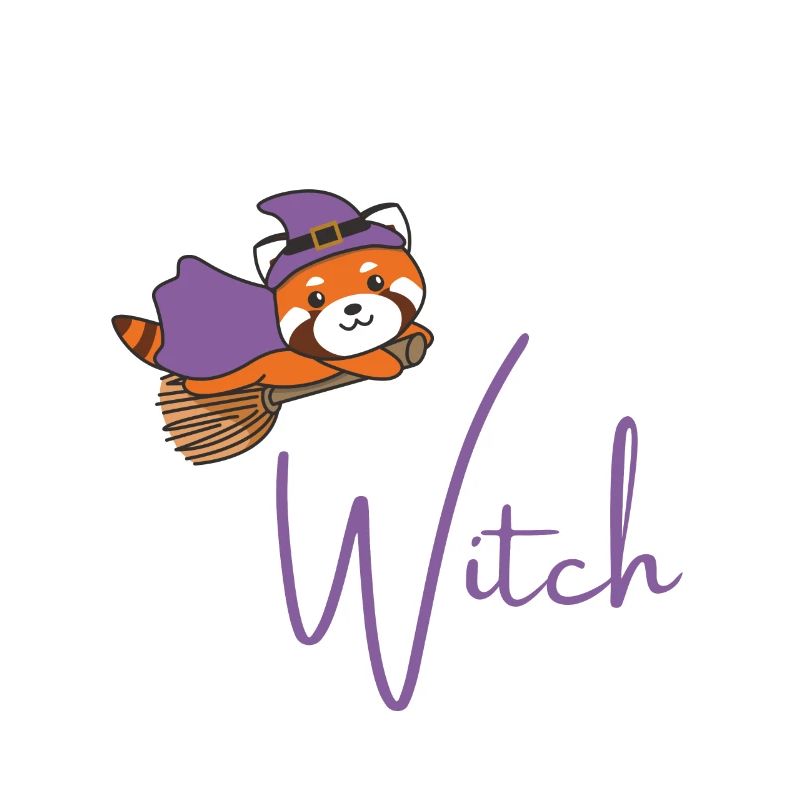 Rote Panda Halloween Hexen don't be a basic witch