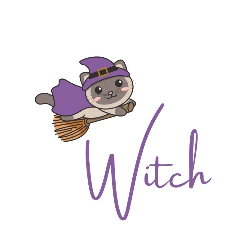 Cat Halloween Witch Witches don't be a basic witch