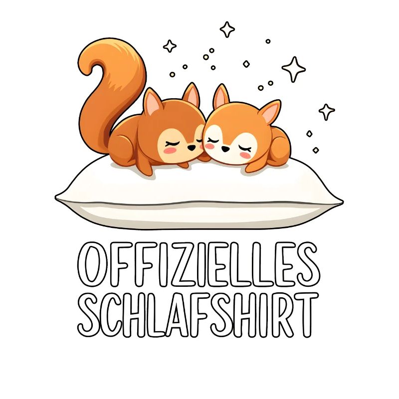 Official Sleeping Shirt Squirrel Pair