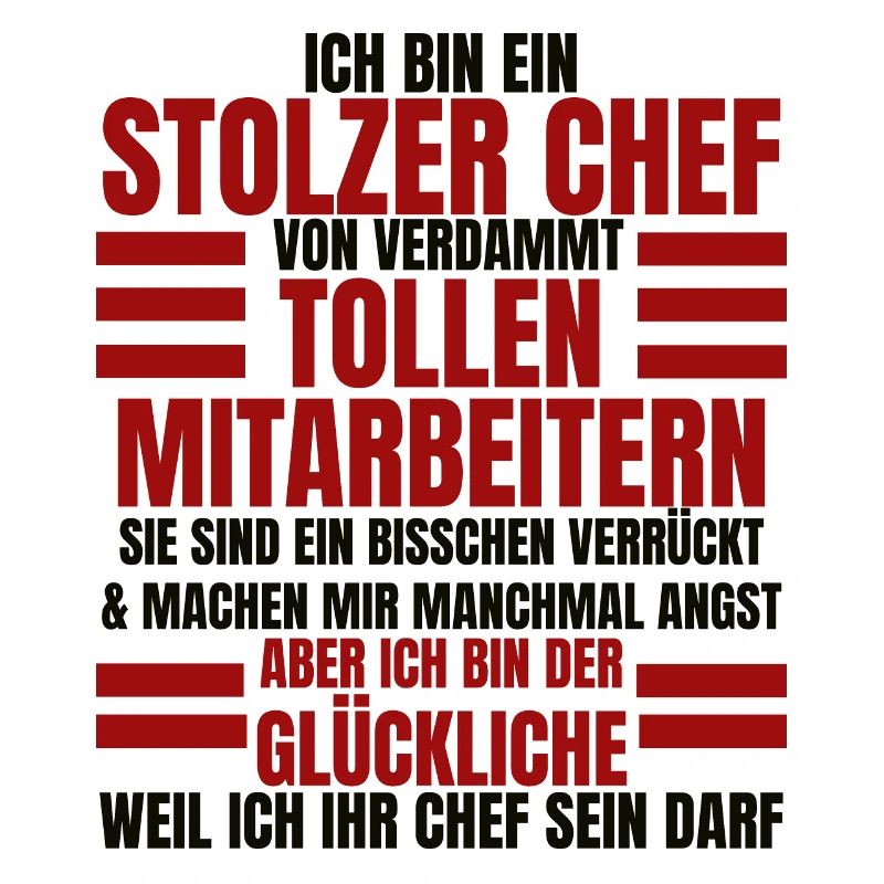 Ich Bin Ein Stolzer Chef Geburtstag Geschenk