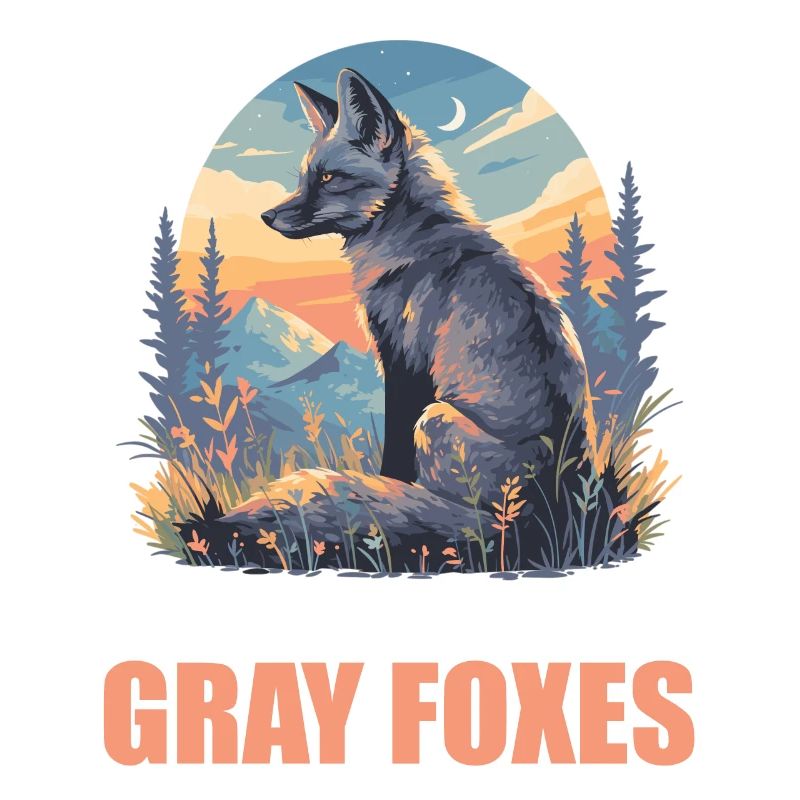 Gray foxes Gray fox