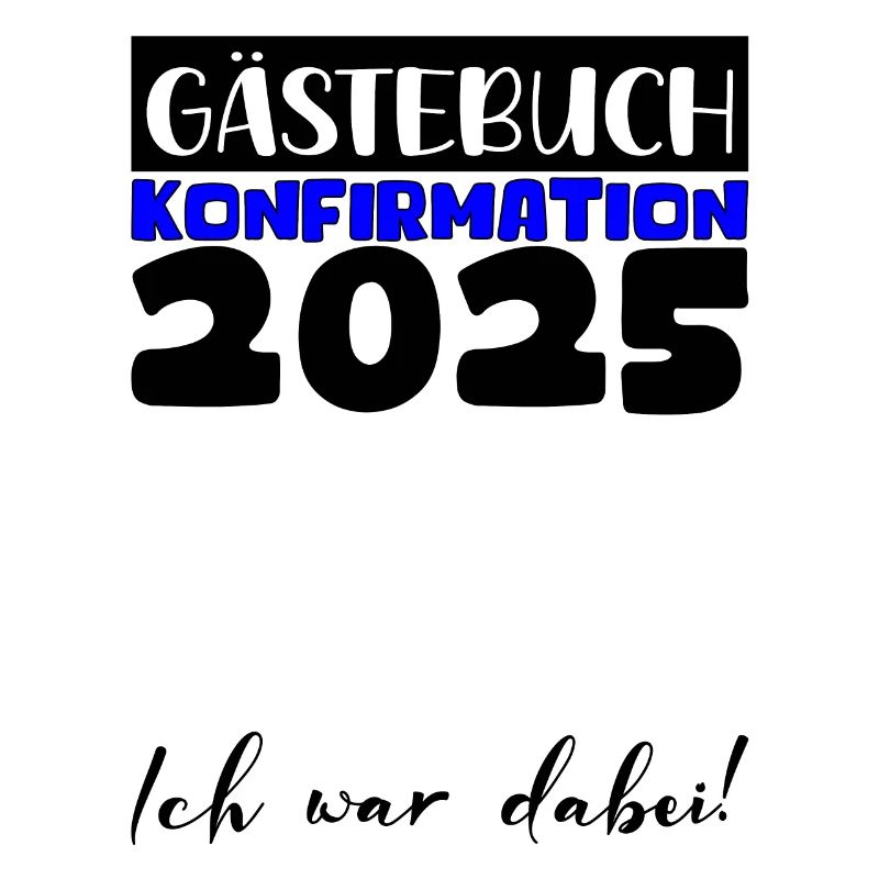 Konfirmation 2025 Gästebuch Deko Mädchen Jungen