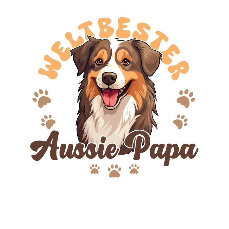 Australian Shepherd Blue Merle Groovy Aussie Dad