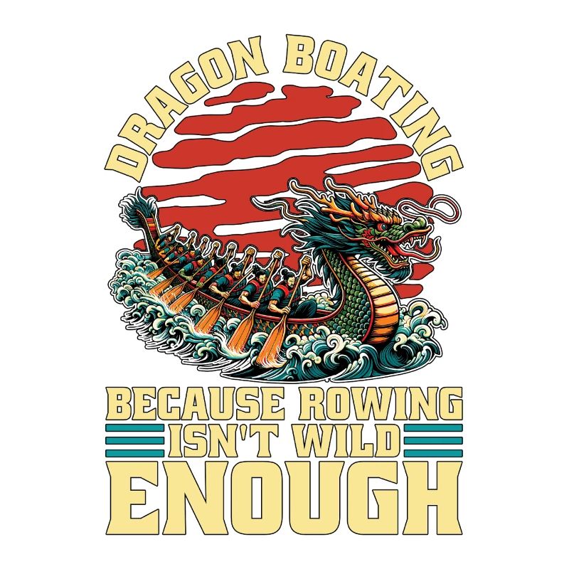 Le bateau-dragon parce que l’aviron aime les courses de bateaux