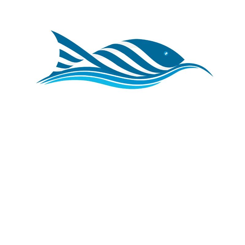 Fisch mitWellen Design Fish with Waves Design