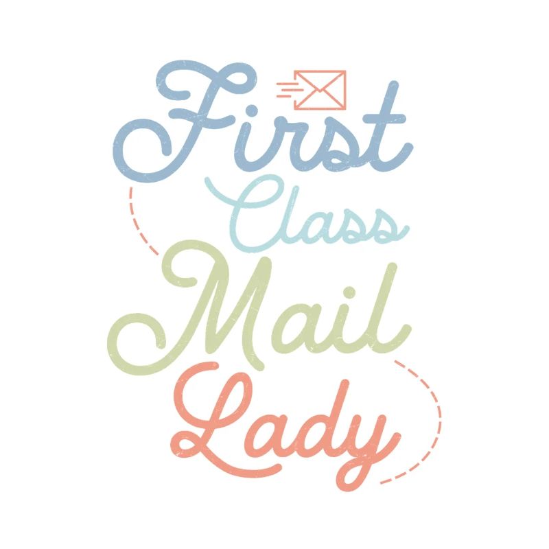 First Class Mail Lady Postal Worker Mail