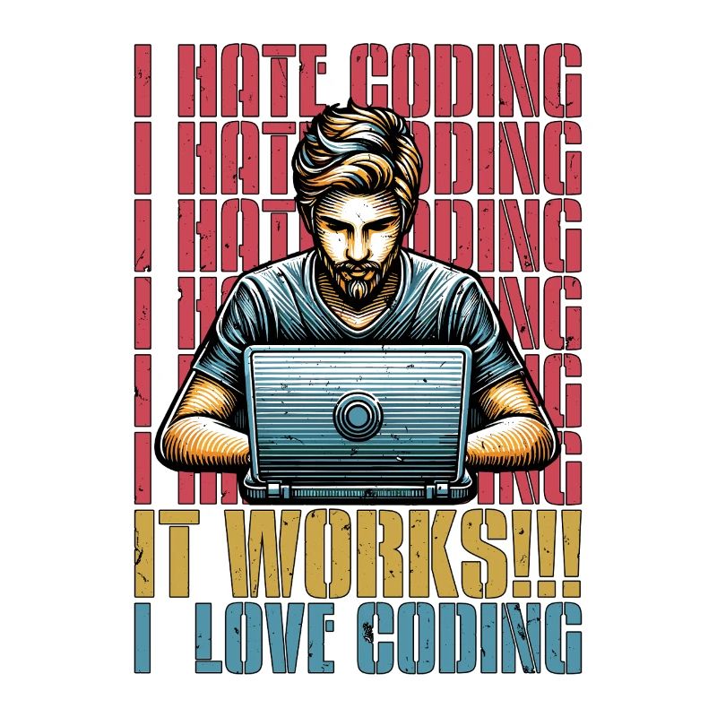 Coder I Hate Coding Developer Technology Coders