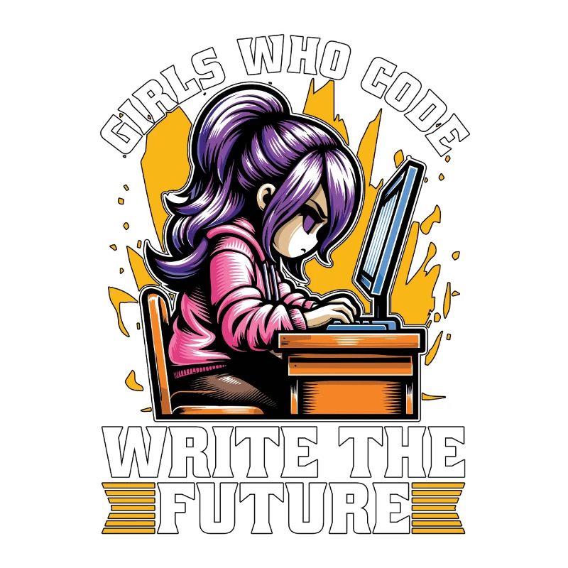 Coder Girls Who Code Write The Future Developer