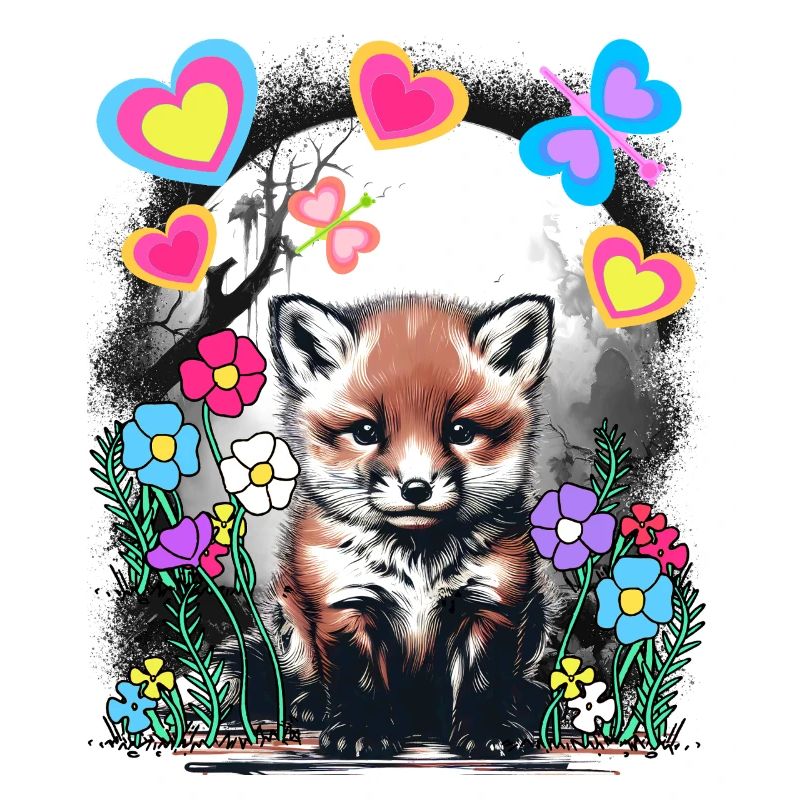 Spring Retro Fox Foxes Spring Beginning