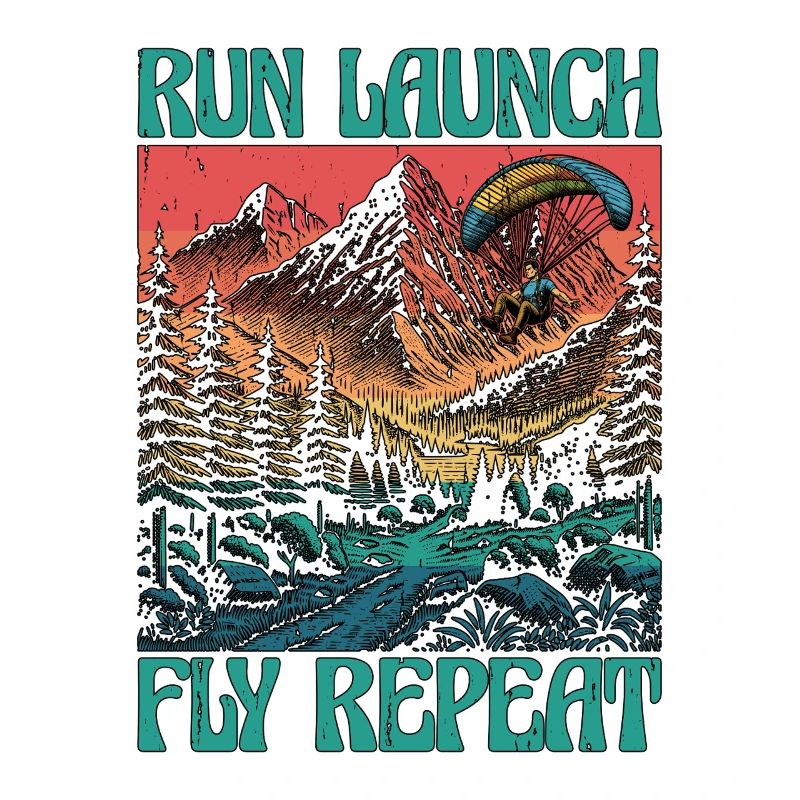 Paragliding Run Launch Fly Repeat Paramotoring