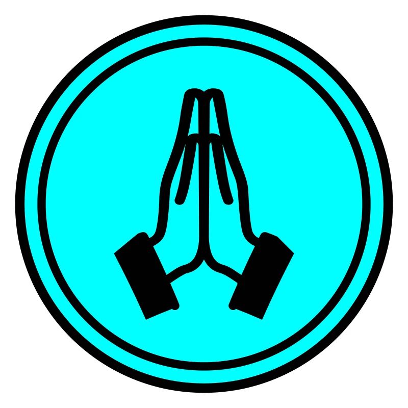 Praying hands circle