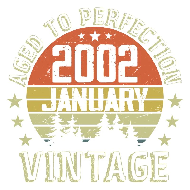 Nées En Janvier Cadeau D'anniversaire Janvier 2002