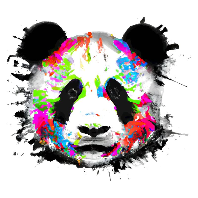 Panda coloré