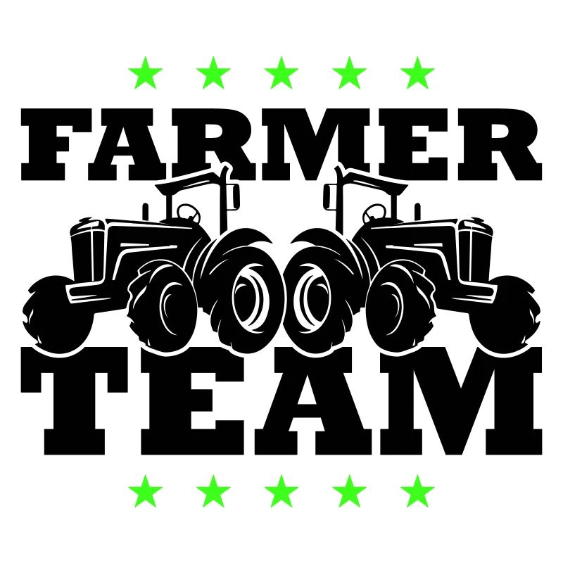 Tractor Farmer Farmer Team