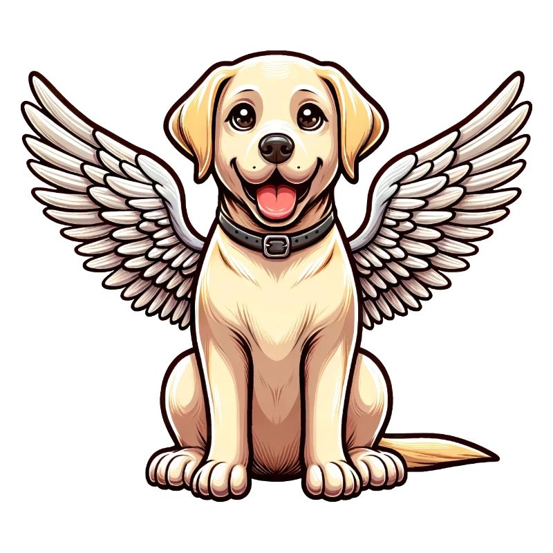Labrador Retriever Comic Engel