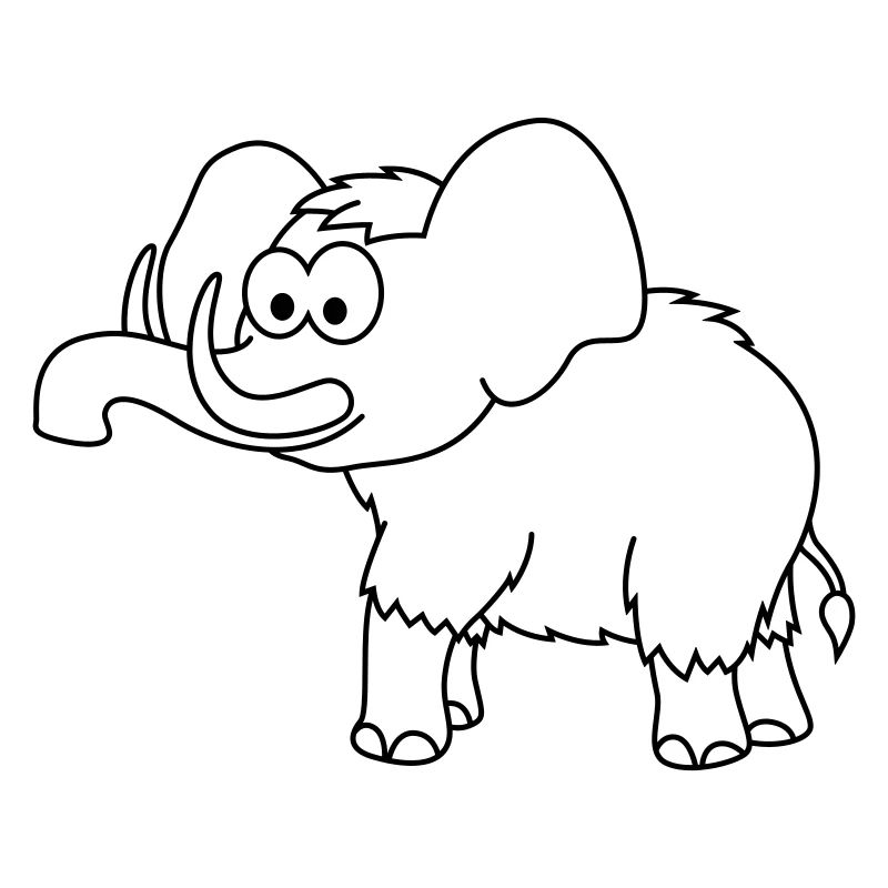Mammut Comic Tier