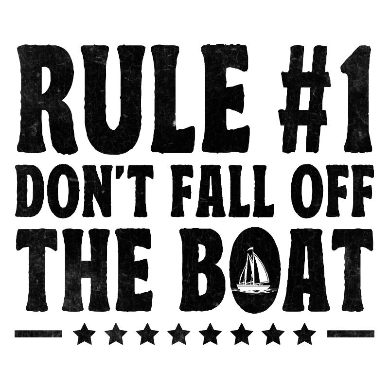 Regel # Fallen Sie nicht vom Boot Paddelboot