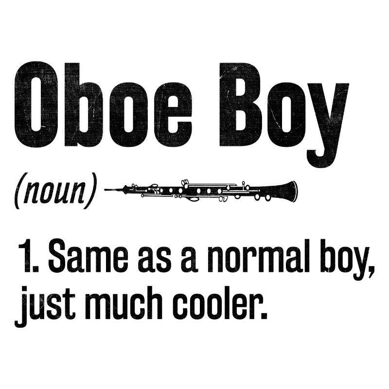 Oboe Boy Oboe Basoonist Marching Band Instrument B