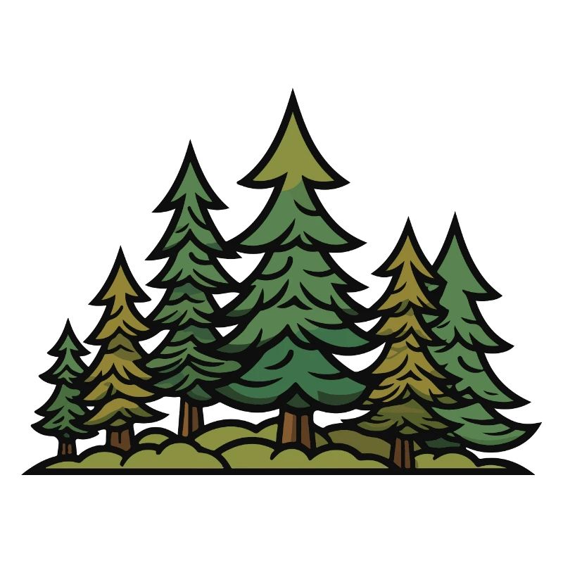 Forest, Landscape, Trees, Nature