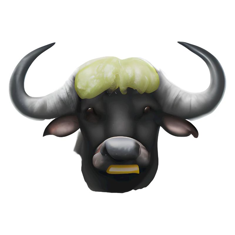 Buffle mignon dessiné