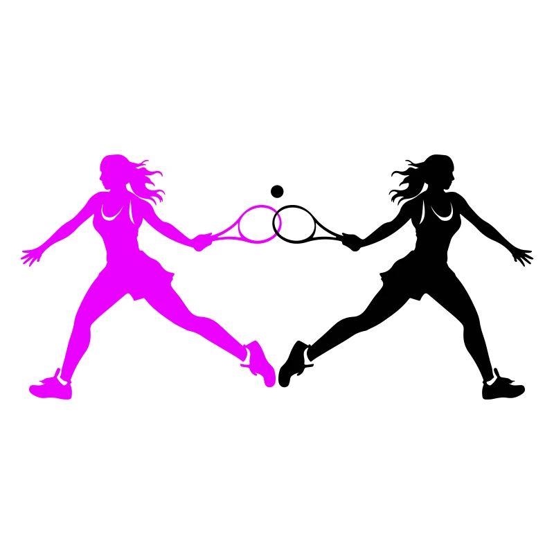 Silhouette del giocatore di tennis