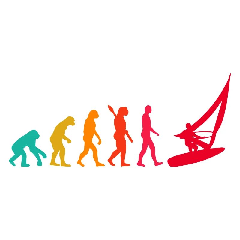 Evolution Graphic Sailboat Captain Sailing Sea Boa