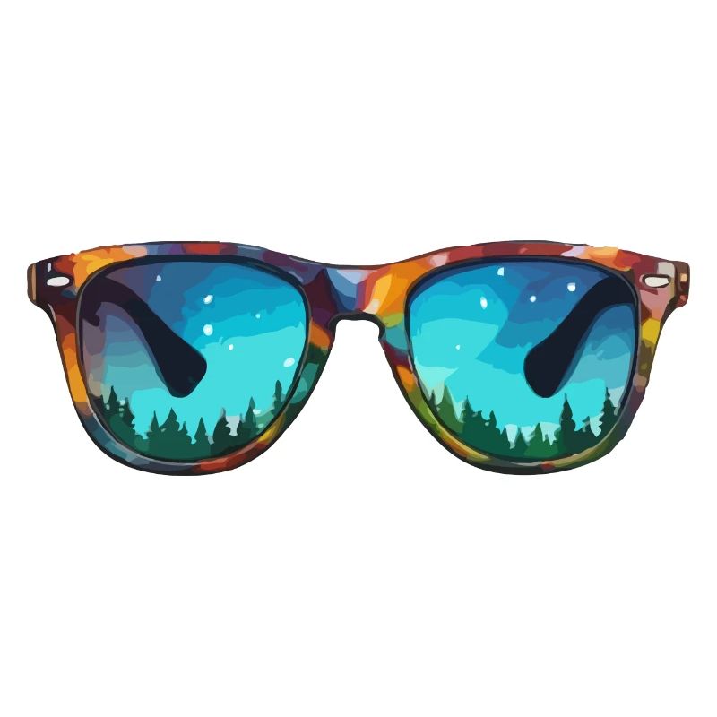 Sunglasses / Reflection / Forest / Reflection