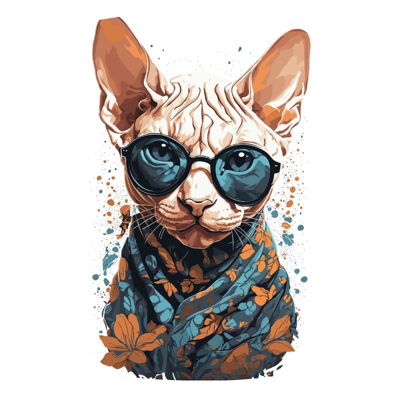 Cool Sphinx Cat Cat Mom Cat Design