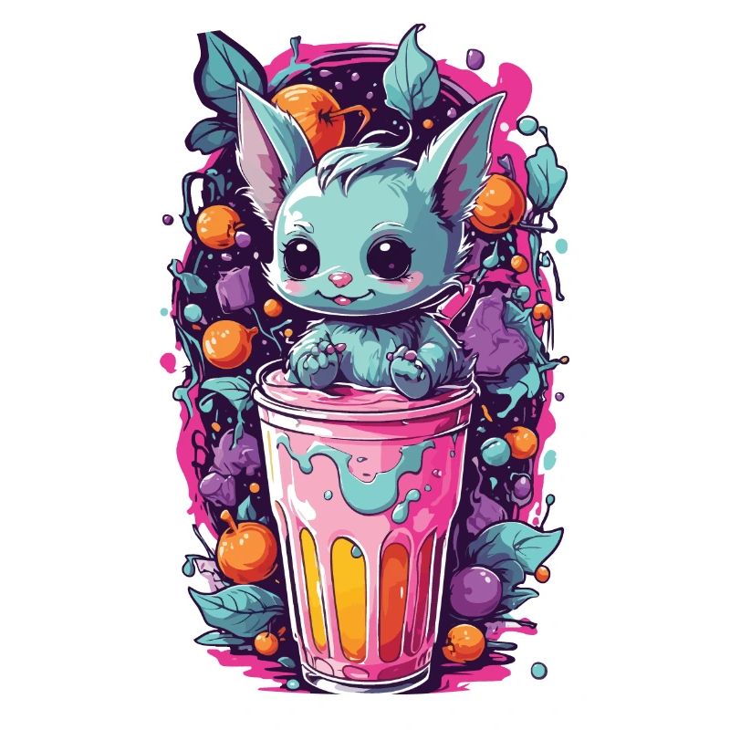 Kawaii Gothic Candy Goth Monster Pastel Design