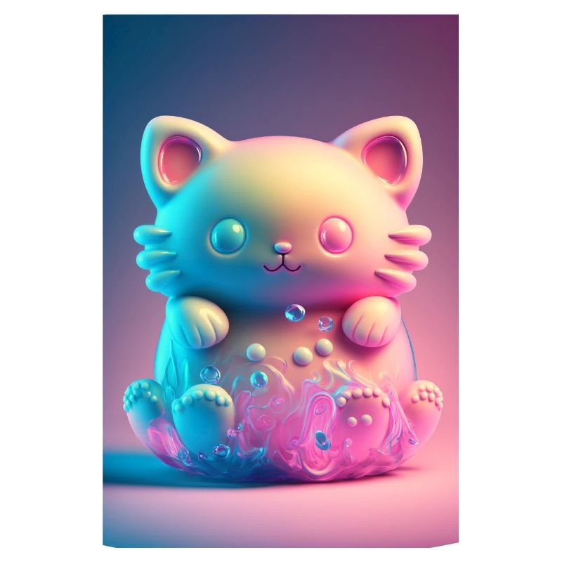 Chat coloré