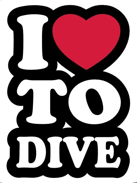 I love to dive