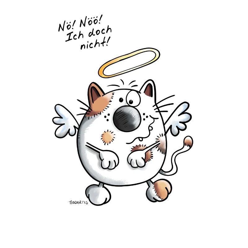 Er war's - Katze - Katzen - Engel - Comic