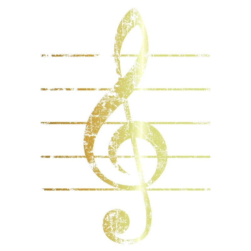 G-Clef - Treble Clef (Ancient Gold)