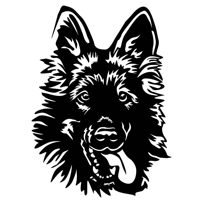 German Shepherd Head