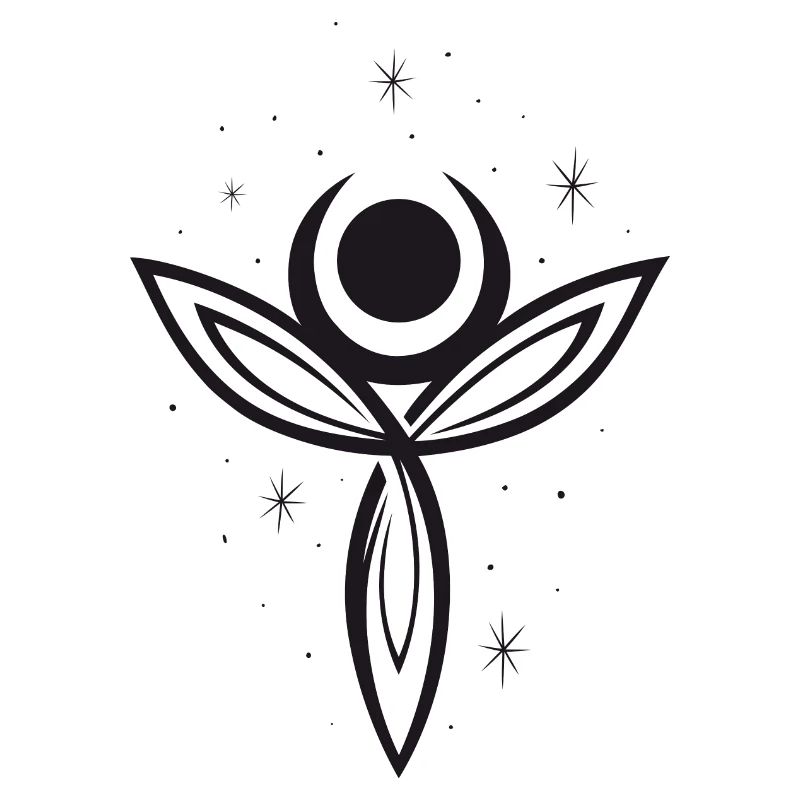 Déesse Lune Déesse Trinity Triquetra