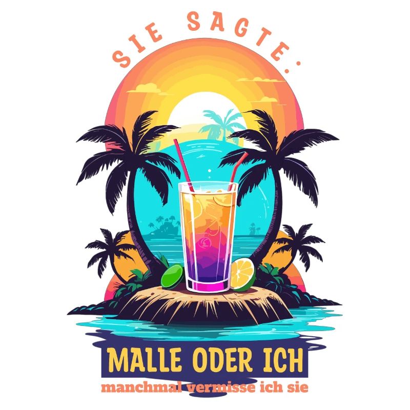 Sie sagte. Malle oder ich
