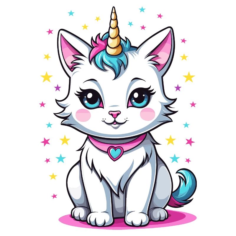 Licorne chat mignon