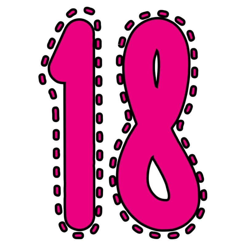 18. 18 ANS. 18e ANNIVERSAIRE. ANNIVERSAIRE 18 ANS.