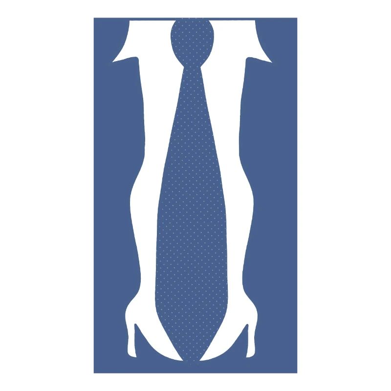 Beine mit hohen Absätzen oder einer Krawatte in dieser lustigen Optik