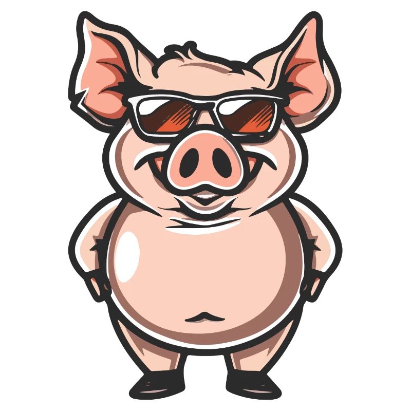 Cochon Bande dessinée cool
