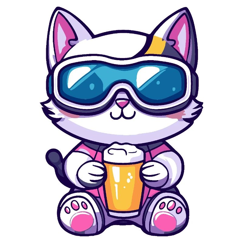 Katze Apres Ski Bier