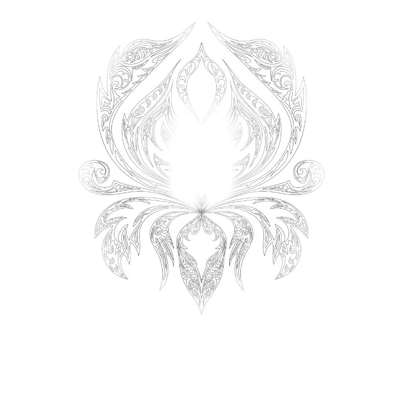 Silver Filigree Ornament Pattern