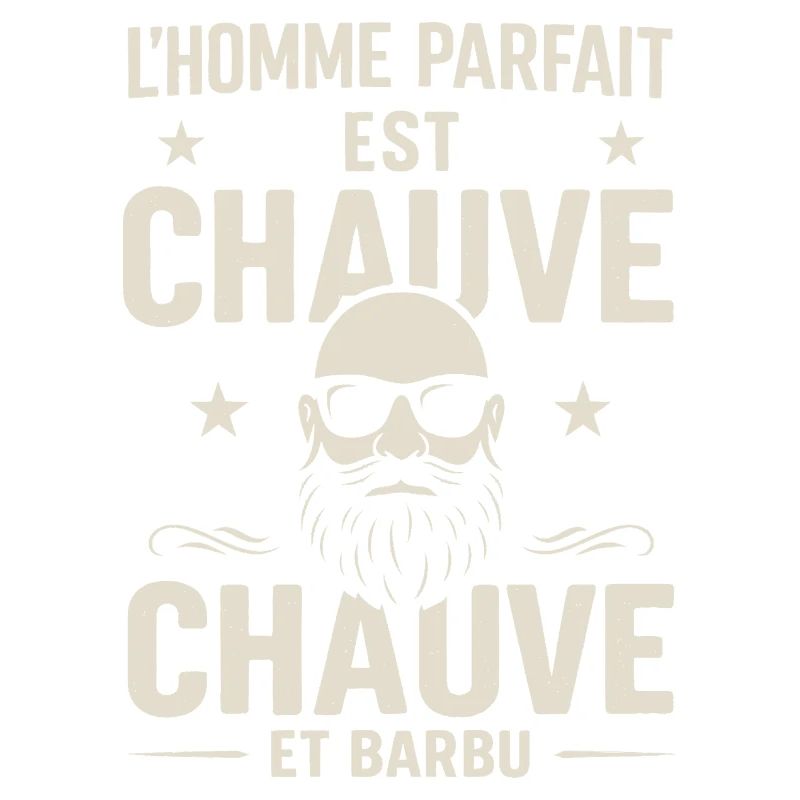 Der perfekte Mann hat eine Glatze und einen Bart