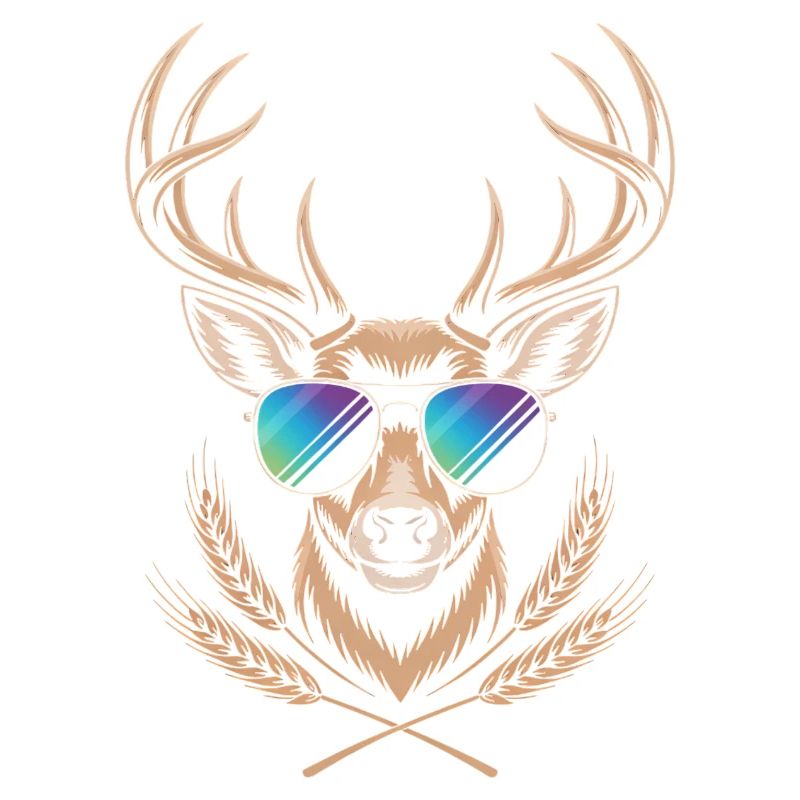 Deer with antlers