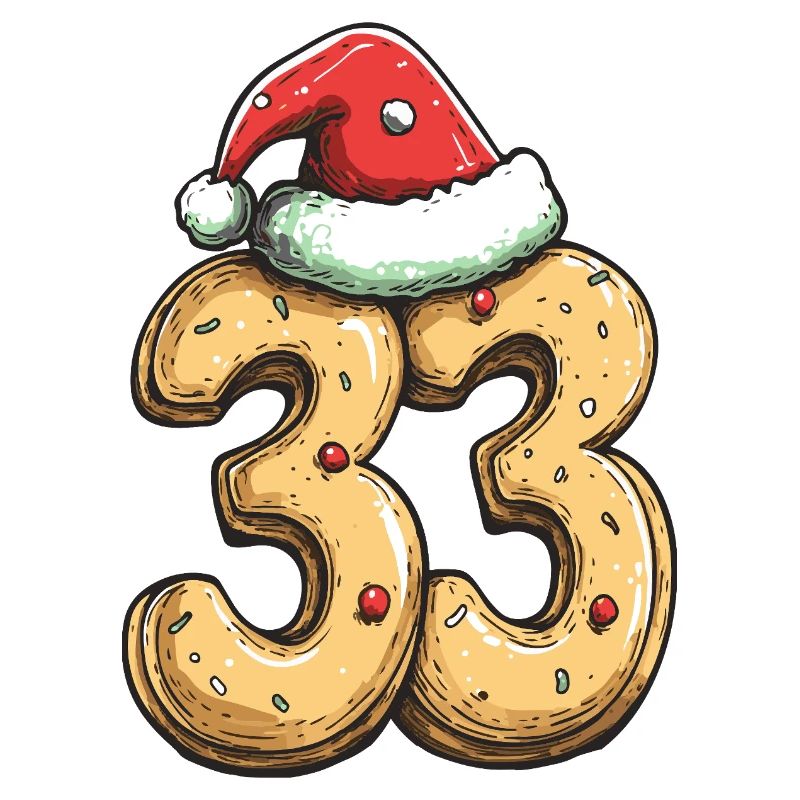 Biscuit de Noël à 33 chiffres